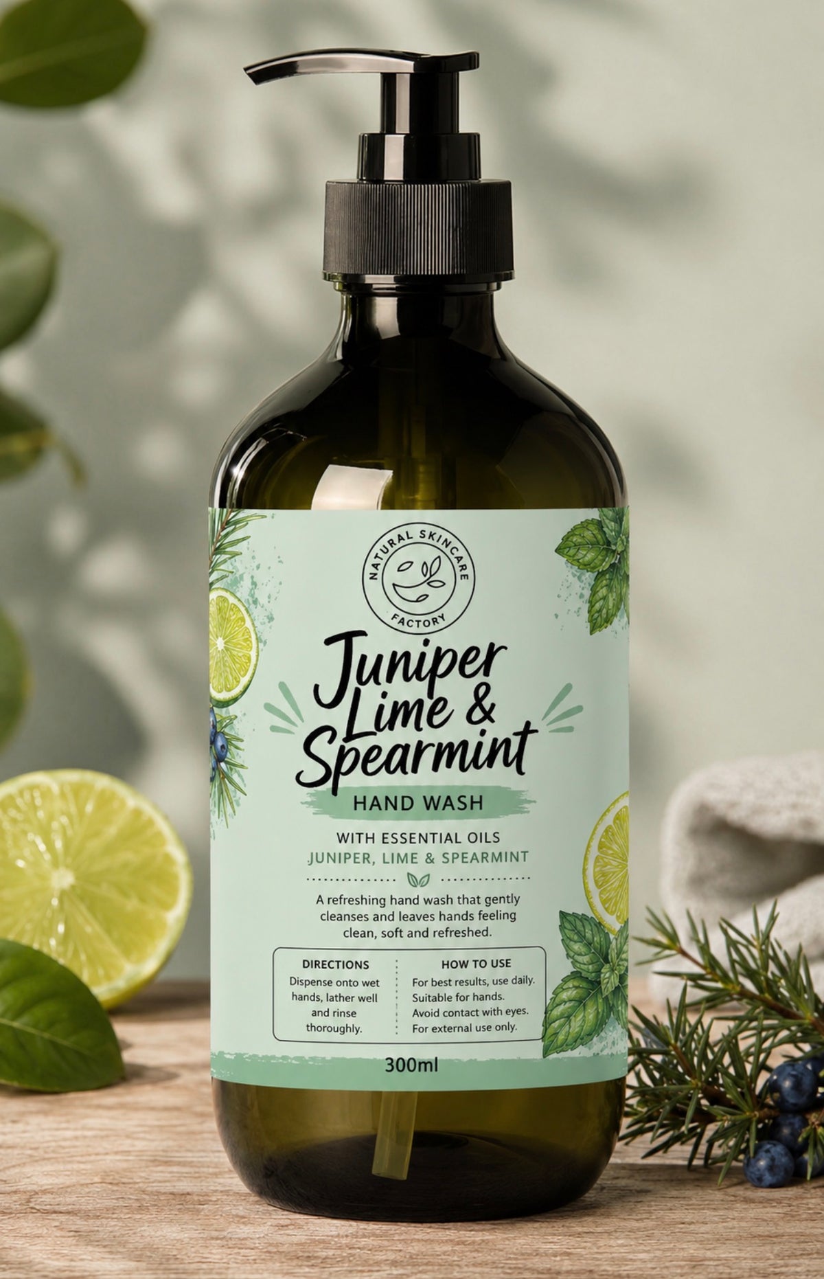 Juniper, Lime &amp; Spearmint Hand Wash – 300ml