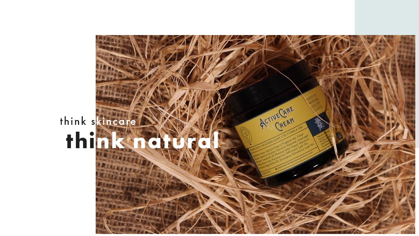 Natural Skincare Factory award winning skin & joint care.